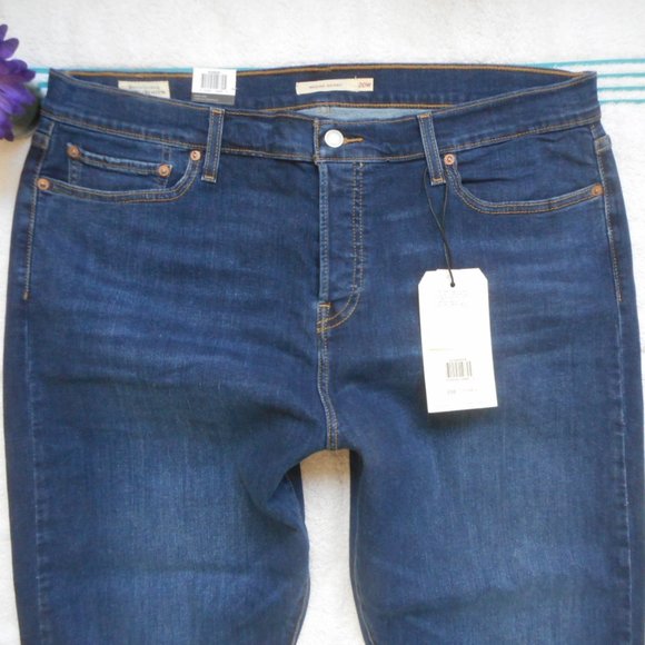 🌸SOLD🌸 New LEVI'S JEANS Size 20W Wedgie Skinny Denim - Picture 3 of 11
